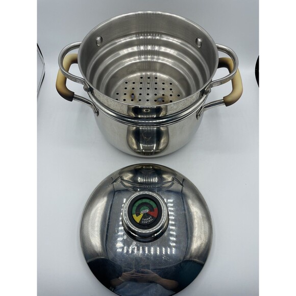 IL MULINO New York Stainless Steam Cooking Pot Size? With Thermo Control Lid bsh - Picture 8 of 16